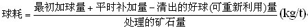 舉例闡明球磨機鋼球磨耗計算方法